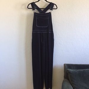 Vintage Velvet Overalls